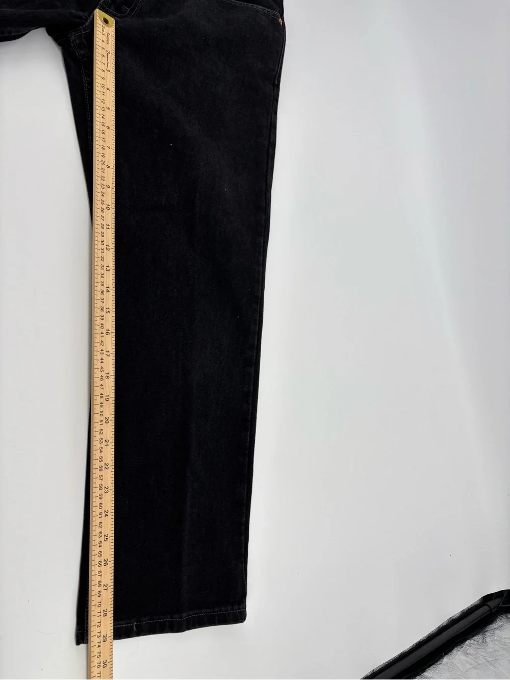 Vtg Levis 505 Black Denim Jeans Mens 36x29 Made In Canada 100% Cotton Regular